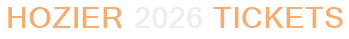 Hozier 2026 Tickets